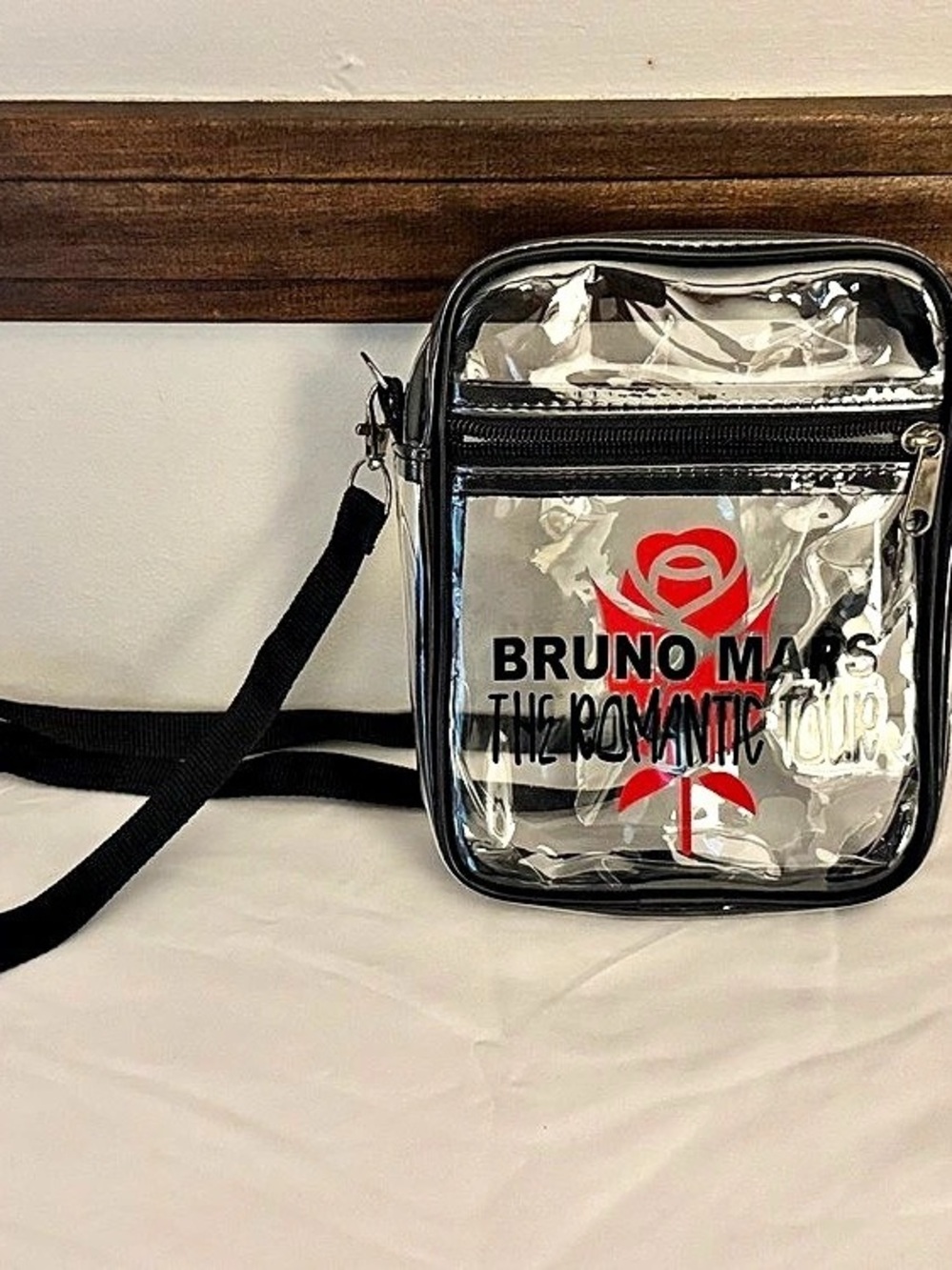Bruno Mars The Romantic Tour Clear Crossbody Bag Clear